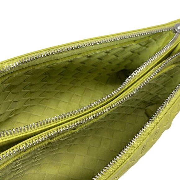 BOTTEGA VENETA Intrecciato Duo Bag - Yellow Green Leather 789-080425 - Picture 12 of 14